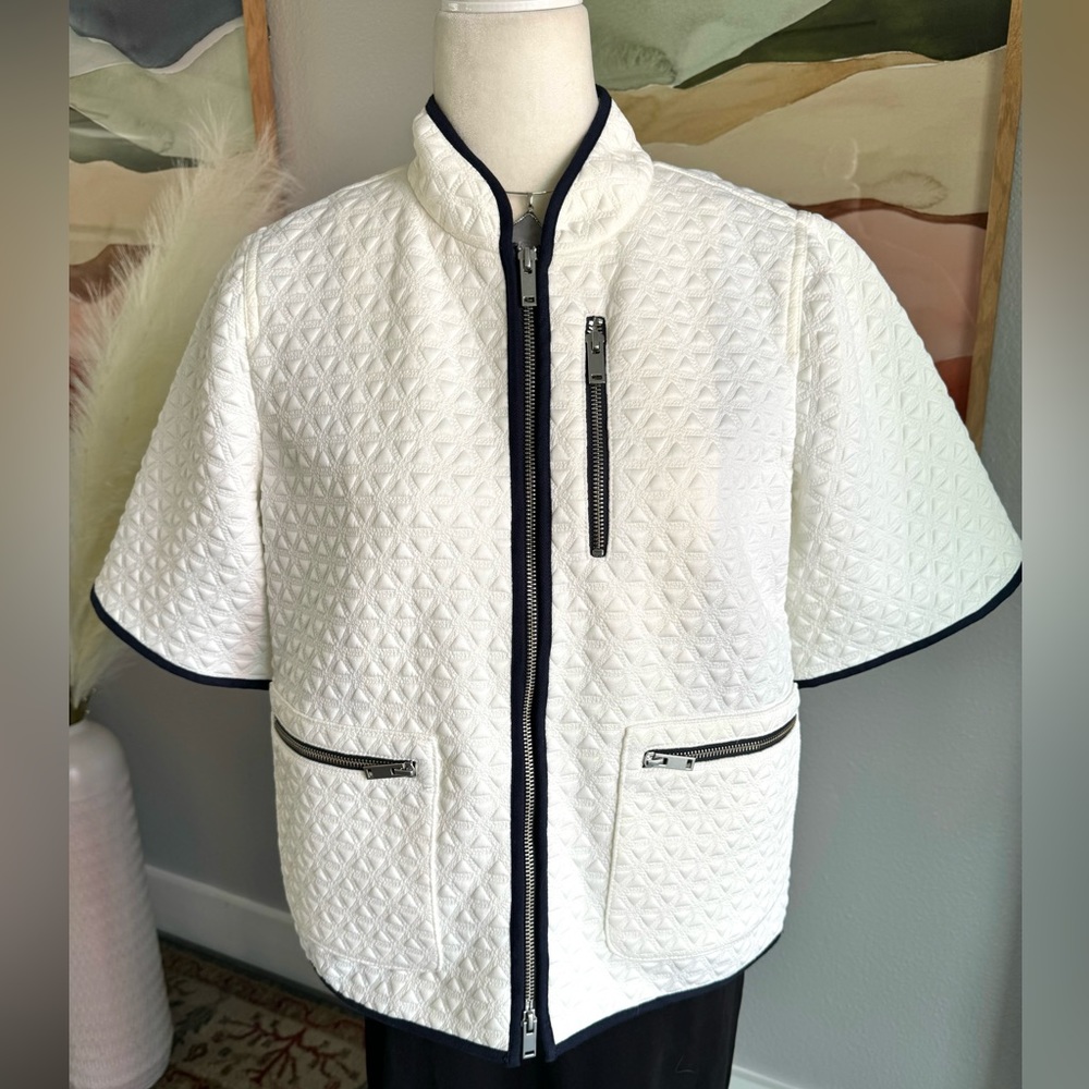 JCrew Quilted Short Sleeve Jacket - Picture 5 of 9